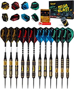 Comment choisir les meilleurs fléchettes pour vos cibles? 4 IgnatGames Jeu de Flechettes Pointes Acier - Jeux de Fléchettes Traditionnel avec Tiges en Aluminium et 2 Styles de Ailettes + Aiguiseur de Pointes + Étui Magnétique
