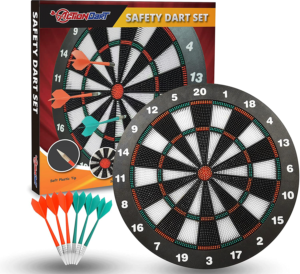 ActionDart Soft Tip Darts and Dart Board Set