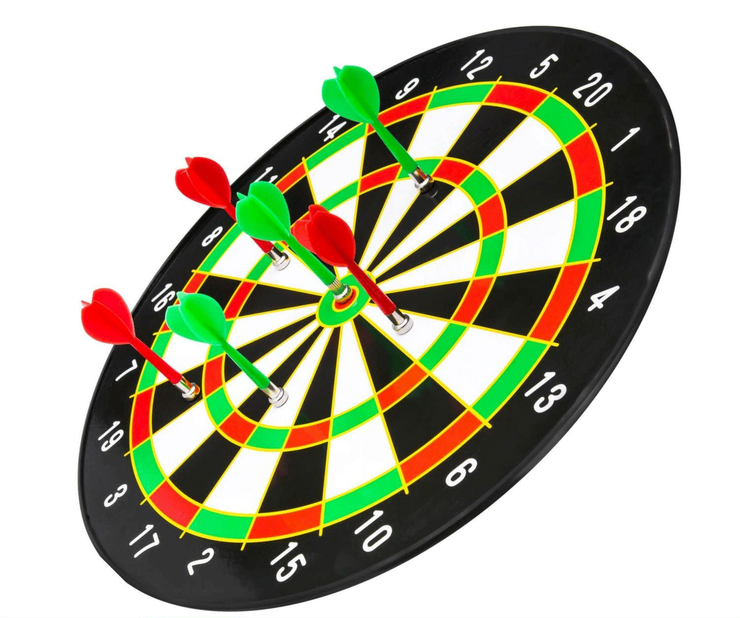 Lbsel Toy Sports Jeu de fléchettes Double Face avec balles collantes