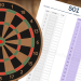 Feuille de score imprimable pour le jeu de fléchettes 501
